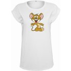 Damska bluzka do pasa // Merchcode / Ladies Tom & Jerry Mouse Tee white