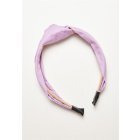 Urban Classics / Light Headband With Knot 2-Pack violablue/black