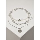 Urban Classics / Ocean Layering Necklace silver