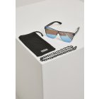 Okulary przeciwsłoneczne // Urban Classics 103 Chain Sunglasses blk/blue