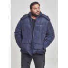 Męska kurtka zimowa // Urban Classics Hooded Puffer Jacket navy