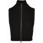 Urban Classics / Ladies Short Knit Vest black