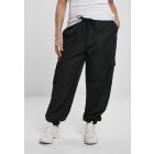 Spodnie // Urban classics Ladies Viscose Twill Cargo Pants black