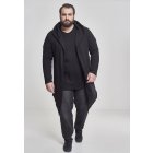 Męska bluza cardigan // Urban Classics Long Hooded Open Edge Cardigan black