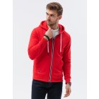 Men's zip-up sweatshirt B977 - red