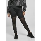 Legginsy // Urban classics  Ladies High Waist Transparent Tech Mesh Leggings black