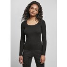 Urban Classics / Ladies Wide Neckline Sweater black