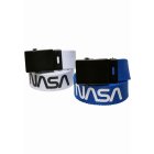Pasek // Mister Tee / NASA Belt Kids 2-Pack white/blue