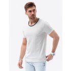 Men's printed t-shirt S1385 - white