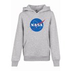 Bluza dziecięca // Mister tee Kids NASA Hoody heather grey