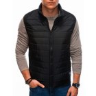 Men's quilted vest V59 - black