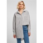 Urban Classics / Ladies Oversized Stripe Shirt white/darkshadow