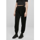 Damskie spodnie dresowe // Urban Classics Ladies High Waist Ballon Velvet Sweat Pants black