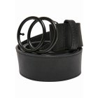 Pasek damski // Urban Classics / Coloured Ring Buckle Belt black