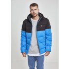 Urban Classics / Hooded 2-Tone Puffer Jacket brightblue/blk
