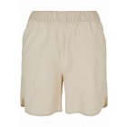 Szorty // Urban Classics / Ladies Linen Mixed Shorts softseagrass