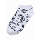 Urban Classics / Bandana Pattern No Show Socks 5-Pack white
