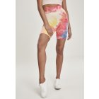 Legginsy // Urban classics Ladies Tie Dye High Waist Cycling Shorts brightyellow