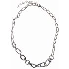 Urban Classics / Various Fastener Necklace silver