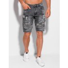 Men's denim shorts W412 - dark grey
