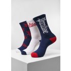 Skarpety // Mister tee Paradise Socks 3-Pack navy/white/red