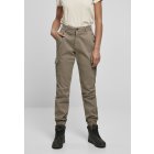 Spodnie // Urban classics Ladies High Waist Cargo Pants softtaupe