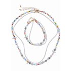 Naszyjnik // Urban Classics / Various Pearl Layering Necklace and Anklet Set mul