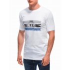 Men's printed t-shirt S1867 - white