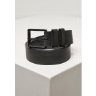 Pasek męski // Urban classics Imitation Leather Basic Belt grey