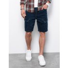 Men's denim shorts - dark jeans W362