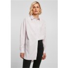 Urban Classics / Ladies Oversized Stripe Shirt white/lilac