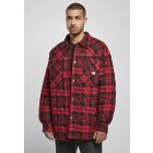 Męska kurtka  // South Pole Flannel Quilted Shirt Jacket darkred