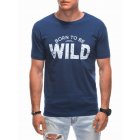Men's t-shirt S1880 - dark blue