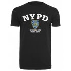 Męska bluzka z krótkim rękawem // Merchcode NYPD Logo Tee black