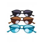 Urban Classics / Sunglasses Cypress 3-Pack black/watergreen/amber
